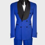 Royal Blue Shawl Collar Tuxedo